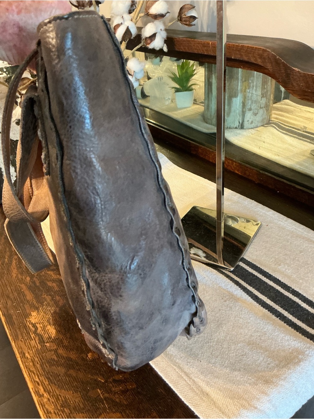NWOT Bed Stu Leather Stevie Tote Shoulder Bag Starry Night Retail $265 - Picture 7 of 13